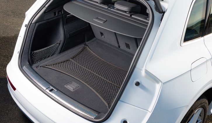 You have a 550- to 610-litre boot, depending on the position of the rear seats, or a 1550-litre capacity with the rear seats folded