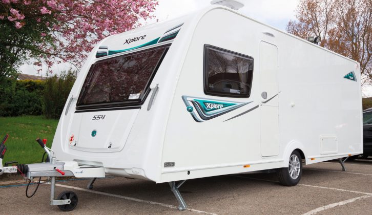 The new-for-2017 Xplore 554 is aimed at couples and has a 1335kg MTPLM