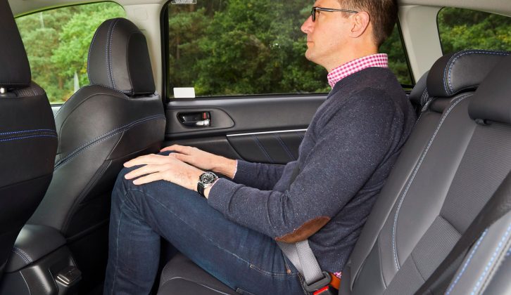 Rear seat space is one area where the Levorg is compromised – adults may not be able to stretch out and be truly comfortable
