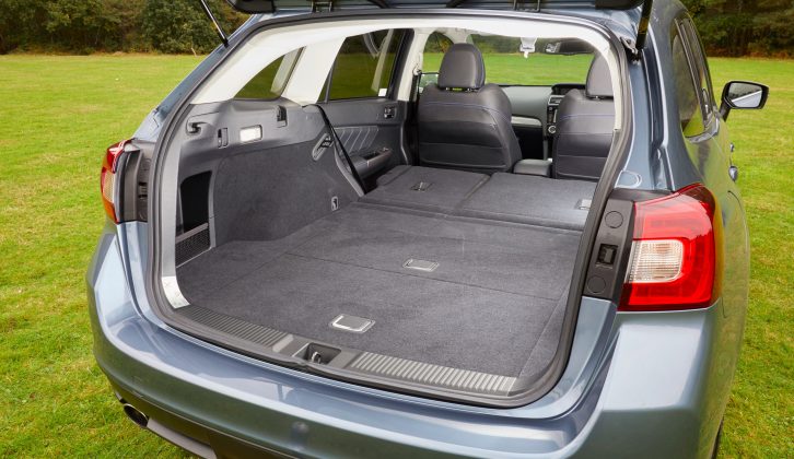 Drop the rear seats and the Subaru Levorg has a 1446-litre boot capacity