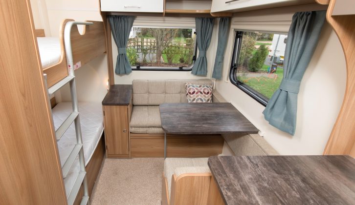 Kids will love the Bailey Pursuit 570-6's rear which gives them their own playing and sleeping area