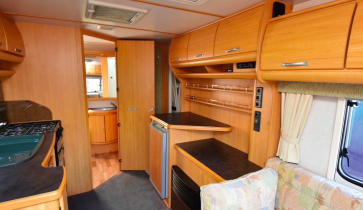 There’s plenty of floor area, so the interior doesn’t feel cramped, plus a side dresser offers extra worktop space