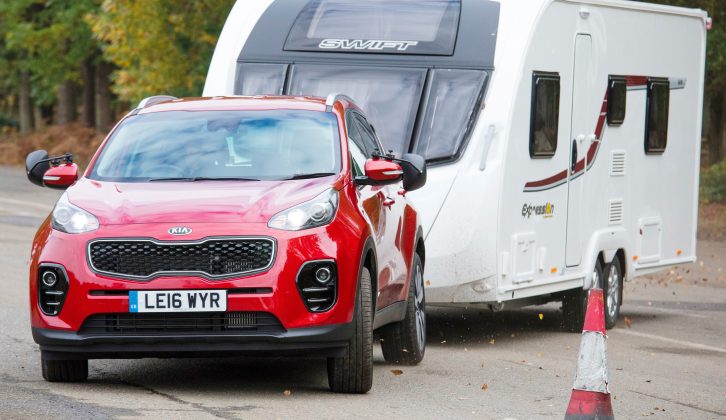 The Sportage was in its element when towing, holding motorway speeds was easy, and the car remained stable