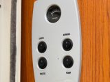 The Pageant's rocker-switch control panel is easy to use
