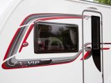 Smart external graphics add a dash of colour to the Coachman VIP 565's exterior