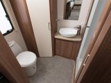 The washroom in the Venus 460/2 is rather smart – apart from that manual-flush cassette toilet!