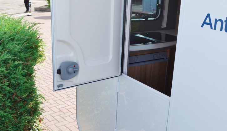 Another unusual feature of this Caravelair is the stable door – but it's something that can prove very handy