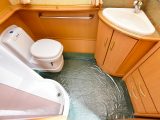 The end washroom is well fitted out and a decent size – and, like the rest of this 215, looked in great condition