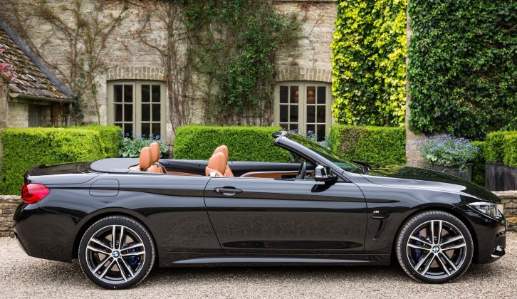 Thanks to four-wheel drive and a folding hard-top, the BMW 435d Convertible has a healthy 1925kg kerbweight