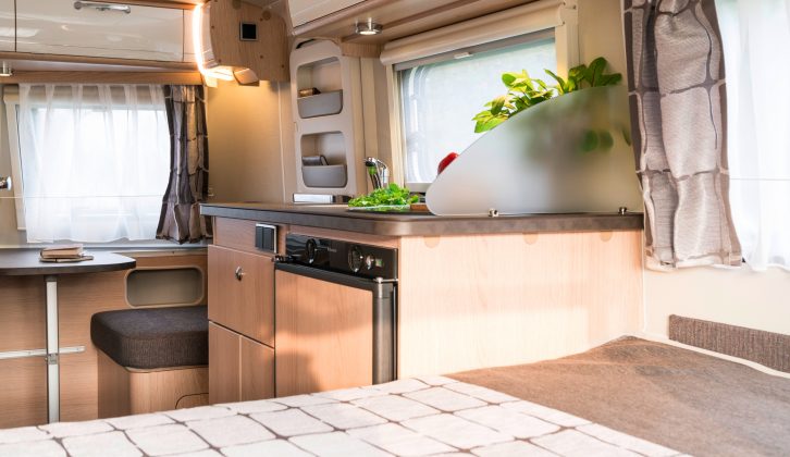 The pop-up roof means that Eriba caravans still offer a decent amount of headroom
