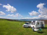 From our pitch at Plymouth Sound Caravan and Motorhome Club Site, we enjoyed gorgeous views