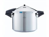 Costing over £200, this techy Kuhn Rikon Duromatic Comfort with side grips was the most expensive pressure cooker we tested