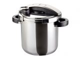 The Raymond Blanc Stainless Steel Pressure Cooker has a 5.5-litre capacity but a surprisingly compact footprint