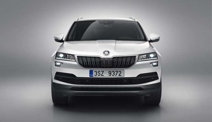 The Karoq clearly takes many styling cues from its larger Kodiaq sibling