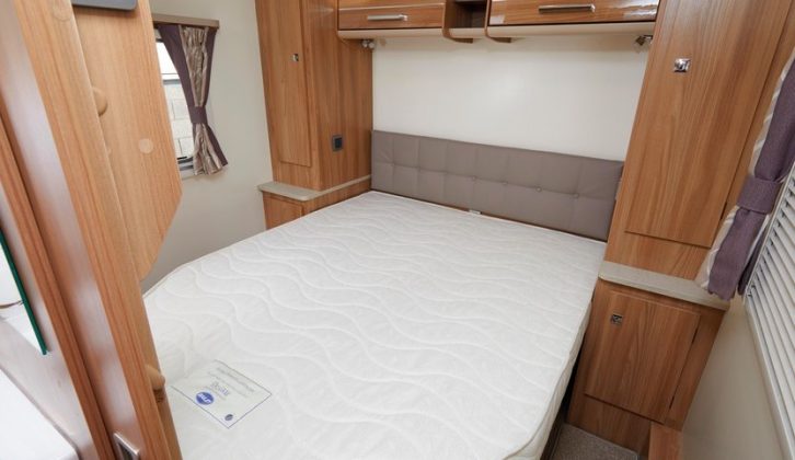 However, the bed in this Bailey caravan may be too short for some people