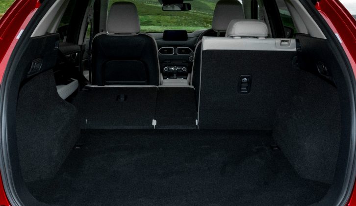 With all the seats in place the boot has a 506-litre capacity – the seats are easy to fold and the maximum volume is 1620 litres