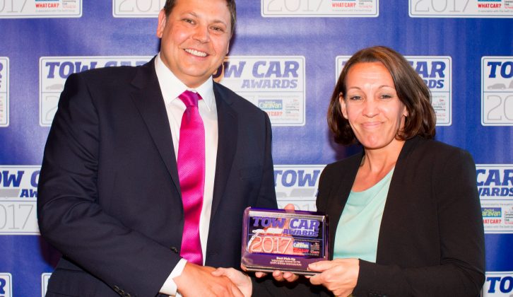 VW's Amarok won our inaugural Best Pick-Up award, presented to Kate Thompson