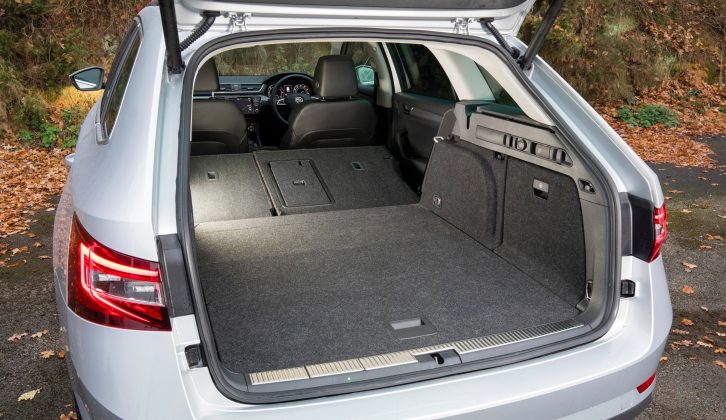 Fold the rear seats away and you've got a 1950-litre, 202cm-deep boot for all your caravanning kit