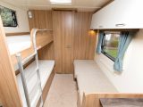 The rear fixed bunks measure 1.78m x 0.69m, and the dinette converts into a 1.76m x 0.68m single bed