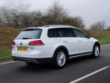 The chunky, more rugged looks reflect the VW Golf Estate Alltrack's extra skills, compared to the standard offering