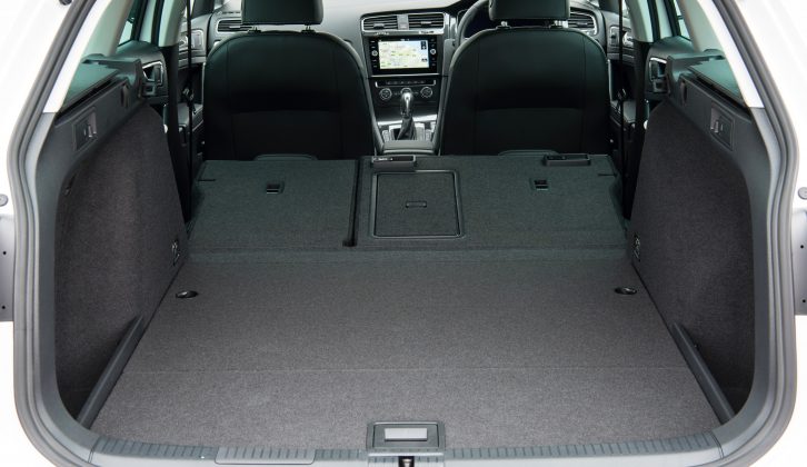 The seats fold down at the touch of a button to provide a maximum boot capacity of 1620 litres