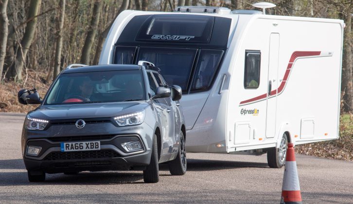We hitched up to a Swift Expression 584 to see what tow car ability SsangYong's Tivoli XLV has