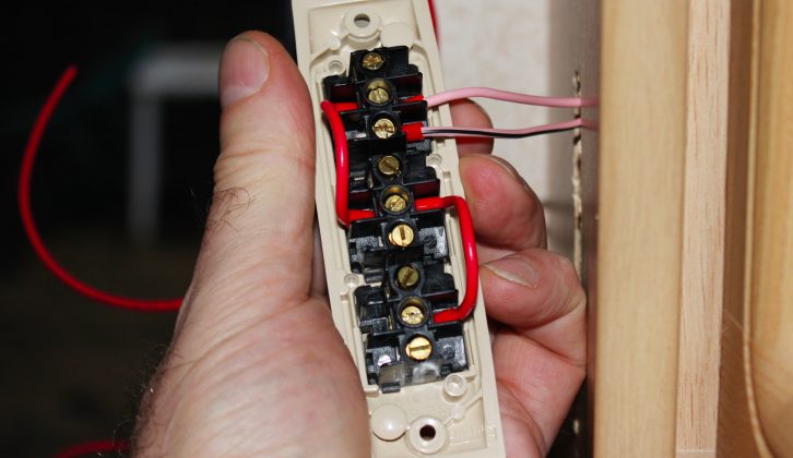 Fit the original wires and the ‘piggy-backs’ into the new light switch and fix to the wall