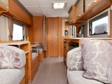 The Coachman is an upmarket van with the spec to match, including an Omnivent above the kitchen area