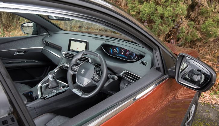 You get a smart, easy-to-read digital display instead of dials on this Peugeot 3008's dashboard