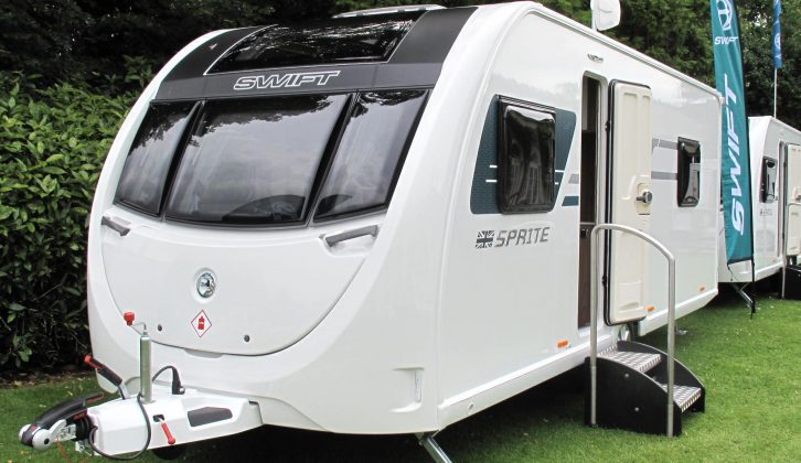 Triple front windows now feature on all Swift's Sprite caravans – this is the Major 4 EB