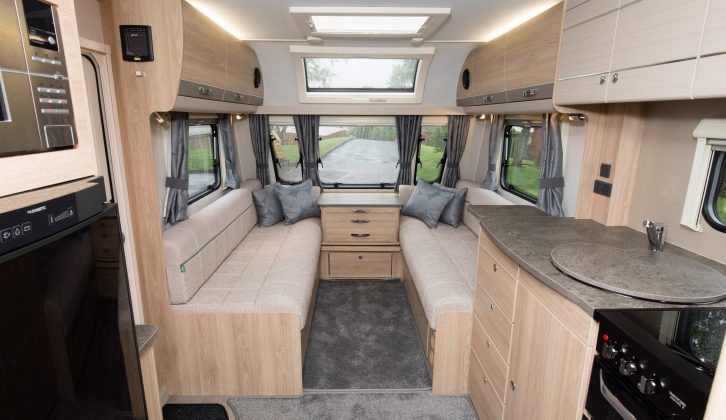 All Avanté models are now 8ft wide – the lounge of this 860 demonstrates the extra space on offer