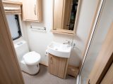 The end washroom in this 2017-season Coachman caravan is genuinely luxurious in size