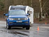 There was a hint of tug from the caravan at higher speeds, but overall the VW Amarok is a competent tow car
