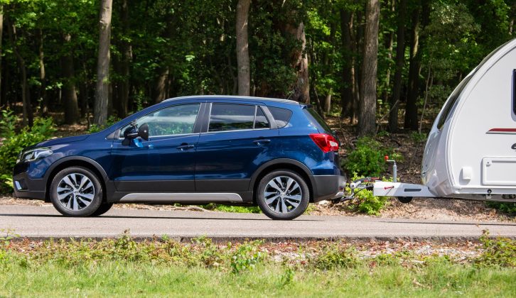 The 430cm-long SX4 S-Cross has a 1260kg kerbweight and a 75kg towball limit