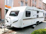 The six-berth Weinsberg CaraOne 740 UDF is coming to the UK – it has a front lounge and a rear French bed