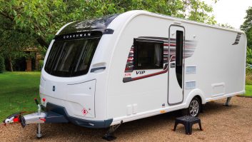 A new aerodynamic bodyshell and graphics are just two improvements to the Coachman VIP range for the 2018 season