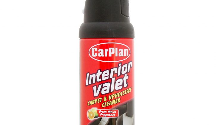 CarPlan's Interior Valet product was one of the best-performing upholstery cleaners in our group test