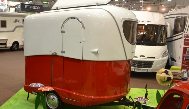 There never was much living space inside this vintage caravan!