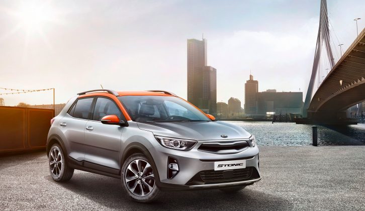 This is the all-new Kia Stonic, which will go up against the Nissan Juke