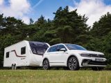 In sporty R-Line trim the VW Tiguan is a very good-looking car, with polished 20in alloy wheels and a chrome front grille – let's see how it tows!