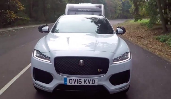 See what tow car talent the Jaguar F-Pace has