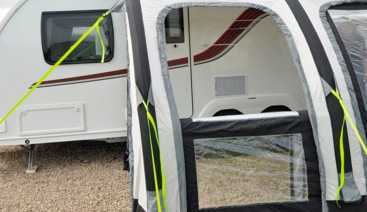 All three front panels can be taken out and have roll-up curtains
