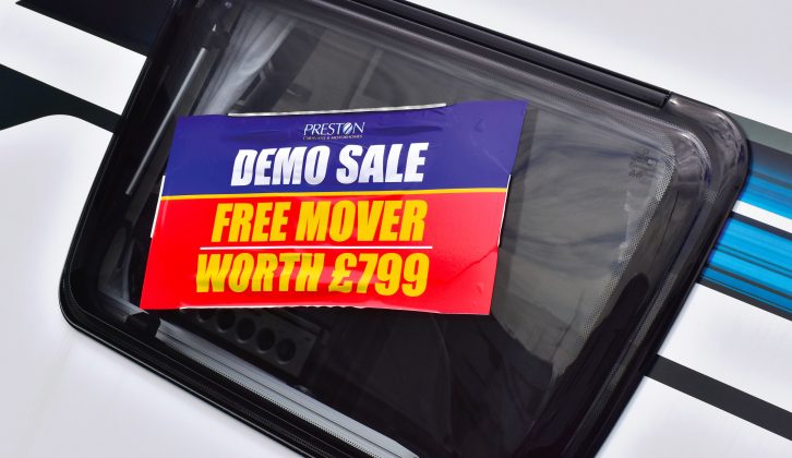 Sometimes you'll get a mover, an awning or another caravan accessory as part of the deal