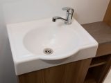 The sink is smart, with decent storage below and alongside
