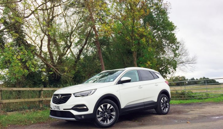 Here's the new Vauxhall Grandland X – but despite its rugged appearance, it is only two-wheel drive