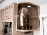 A drinks cabinet is an essential touch in a £27,000 caravan
