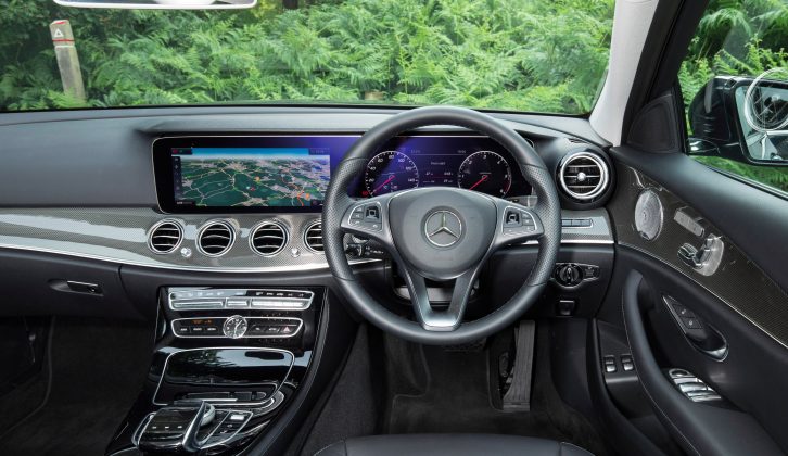 The Mercedes' Comand online infotainment system has a 12.3-inch screen but costs an extra £1495