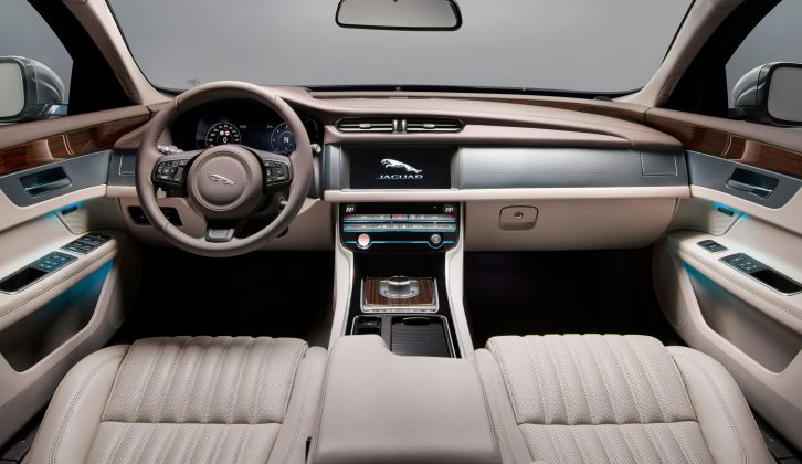 The XF's cabin is a comfortable, refined place to spend time on tour