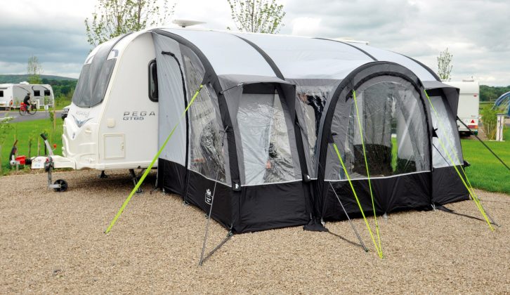 This month, we're testing the Royal Loxley Air 390 awning – read more on page 79