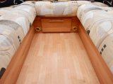 Twin blown-air outlets are fitted in the lounge area, so you should keep nice and cosy in this used Bailey caravan